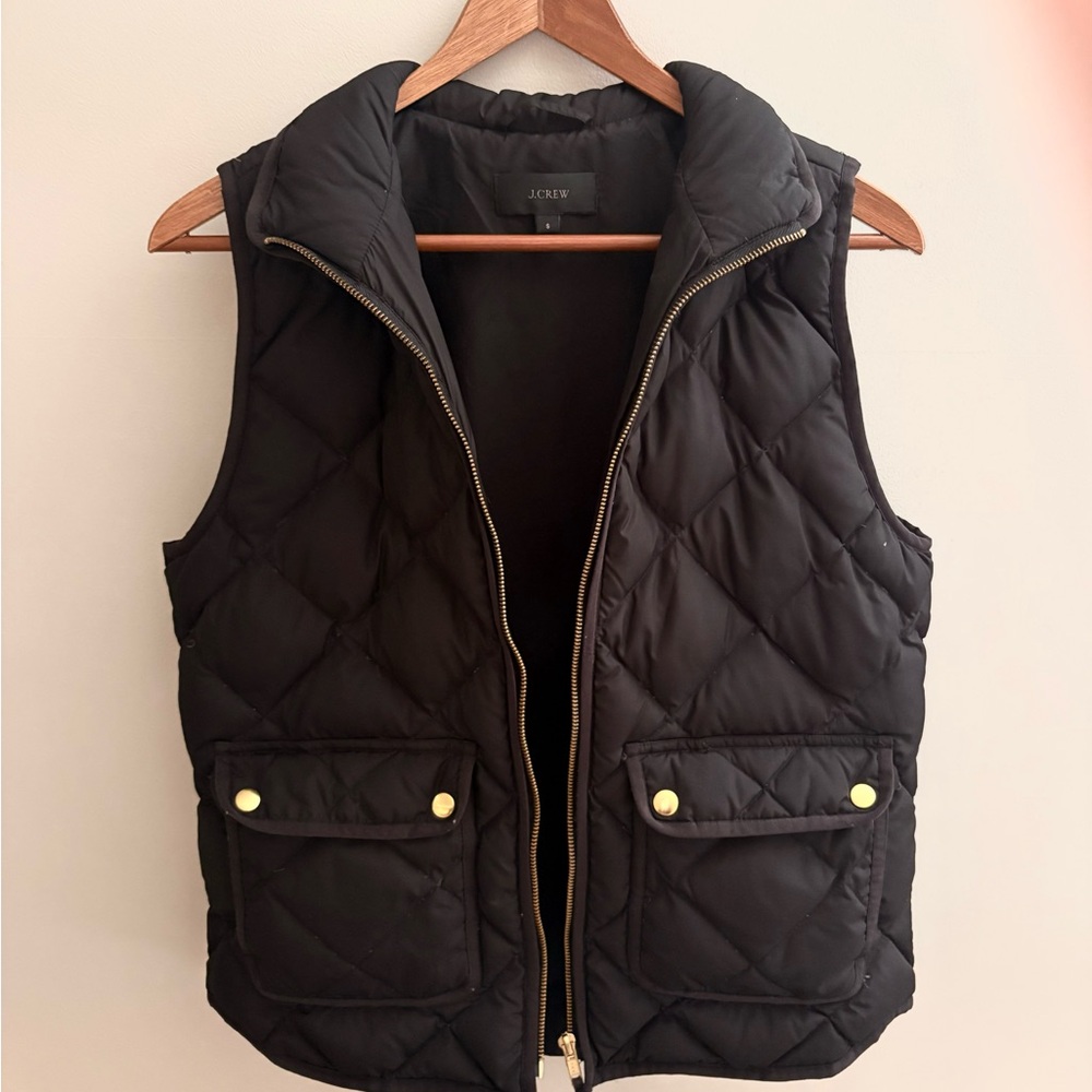 J. Crew Dark Quilted Outerwear
